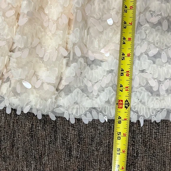 Ivy City Lined Fancy Beige Dress NWT, size 5X - Picture 4 of 5